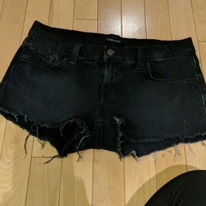 Black J Brand cut off shorts